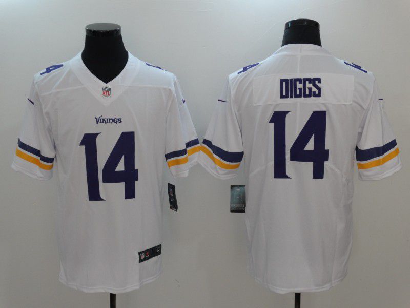 Men Minnesota Vikings #14 Diggs White Nike Vapor Untouchable Limited NFL Jerseys